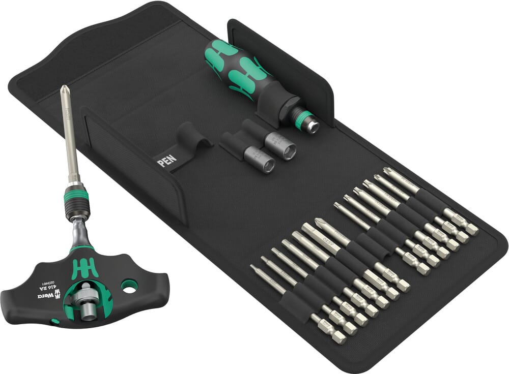 WERA 05136072001 Kraftform Kompakt 400 RA SHK Set 1, 18 pieces