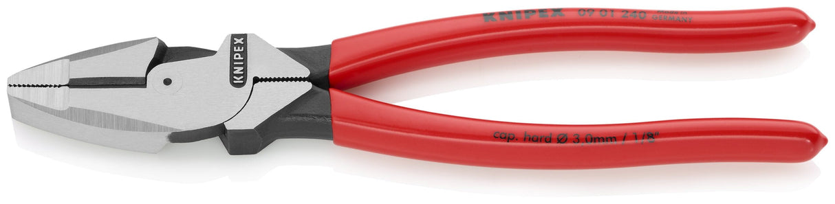 KNIPEX 09 01 240 SBA 9 1/2" High Leverage Lineman's Pliers New England Head