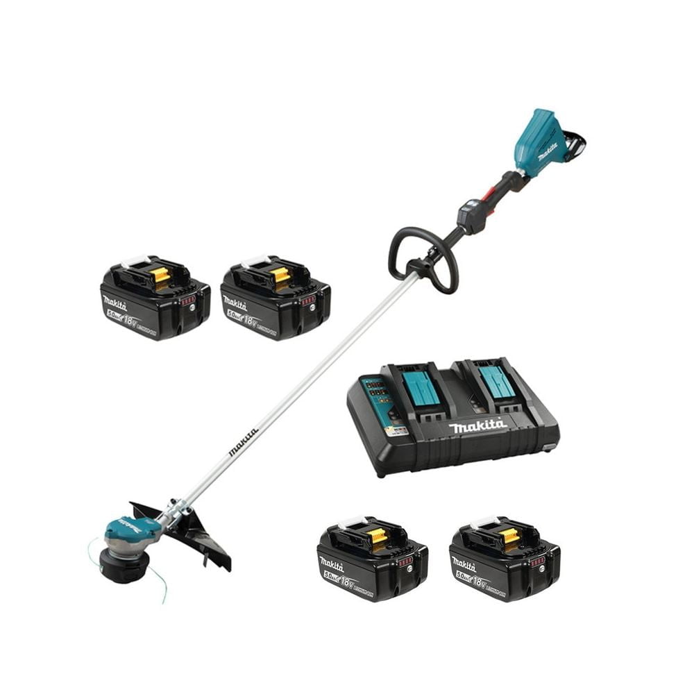 MAKITA DUR368LPT4 Makita DUR368LPT4 15in / 18Vx2 LXT Line Trimmer 4 Battery Kit