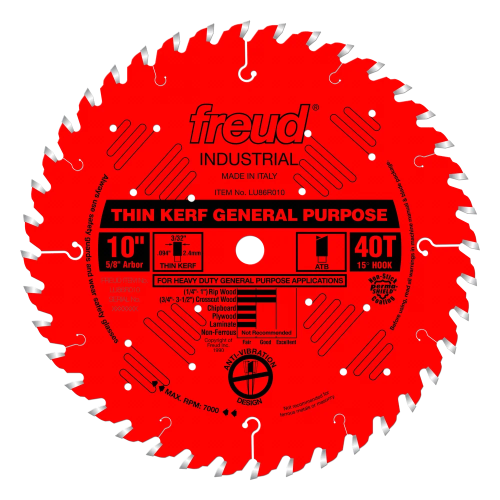 FREUD LU86R010 10" x 40 C.T. BLADE