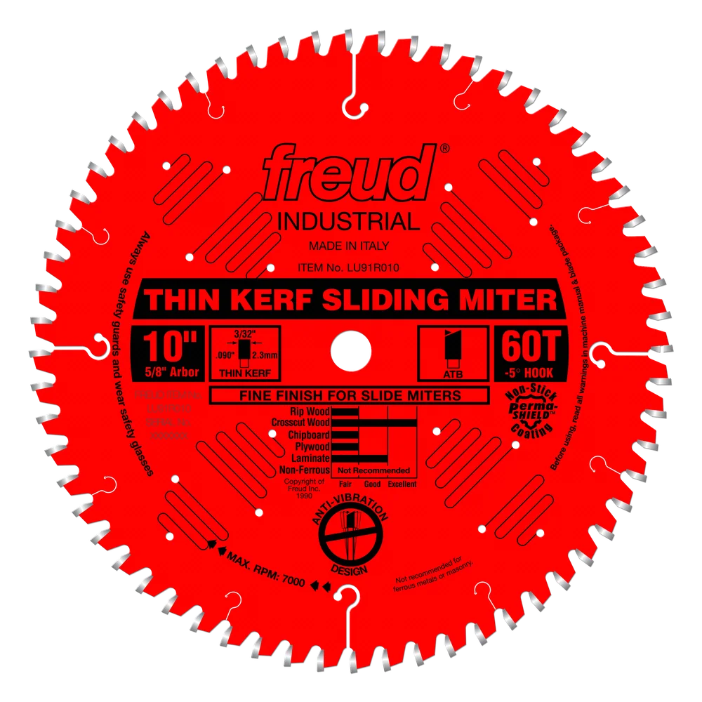 FREUD LU91R010 10" x 60T SLIDING MITRE SAW BLADE