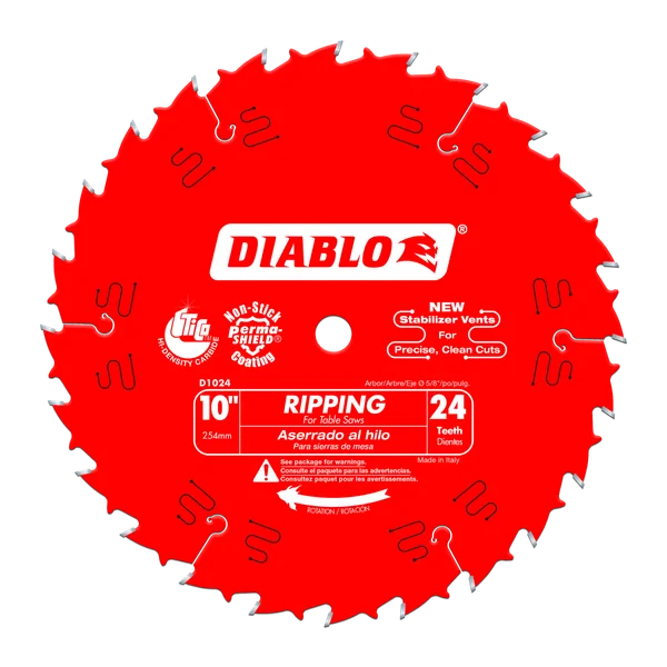 DIABLO D1024X 10" X TABLE SAW RIPPING