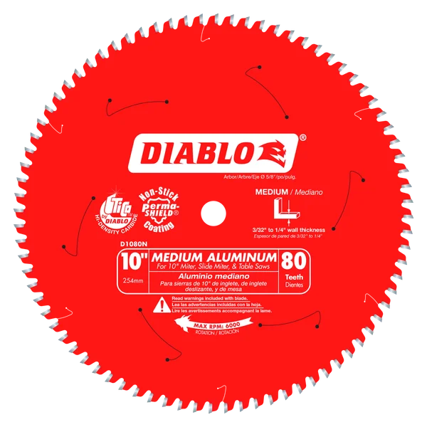 DIABLO D1080N 10 X 80 ALUM BLADE