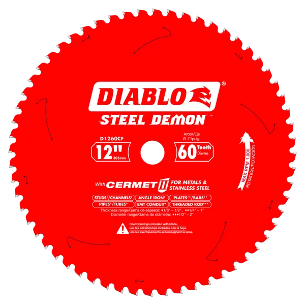 DIABLO D1260CF 12 X 60 CT STEEL DEMON
