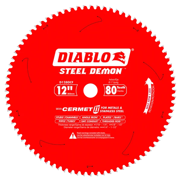 DIABLO D1280CF 12 X 80 CT STEEL DEMON