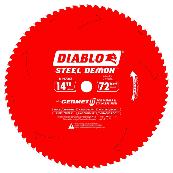 DIABLO D1472CF 14 X 72 CT STEEL DEMON