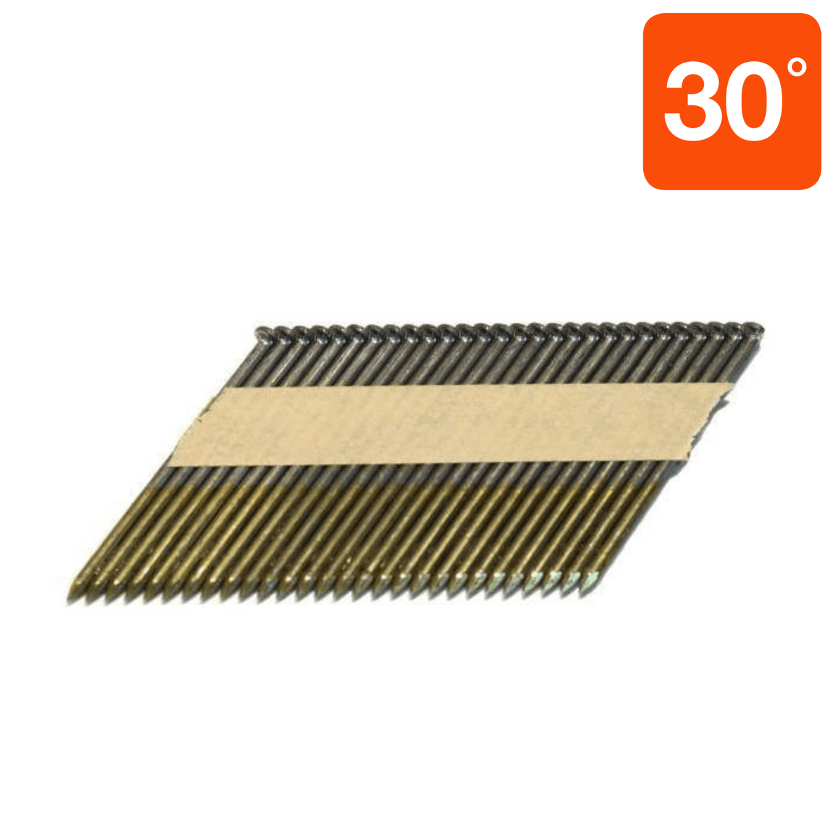 METABO 15138HPT 3" x .131" Smooth Shank Clipped Head Hot Dipped Galvanized Paper Tape 30° Sheathing Nails