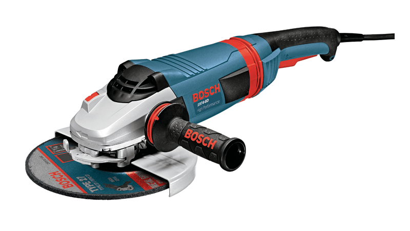 BOSCH 1974-8D 7 In. 15 A High Performance Large Angle Grinder with No Lock-On Switch