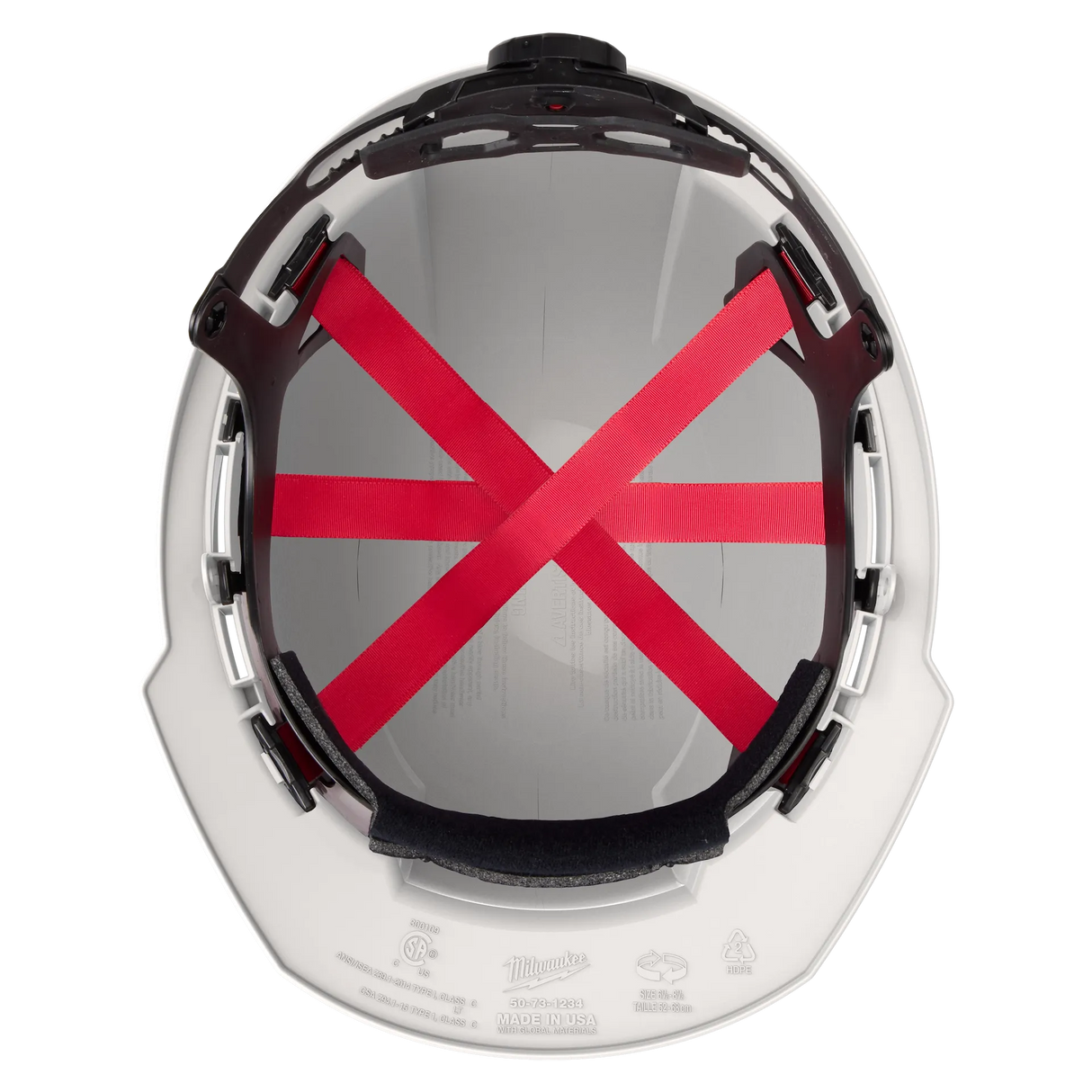 Milwaukee BOLT Front Brim Hard Hat w/6pt Ratcheting Suspension (USA) - Type 1, Class E