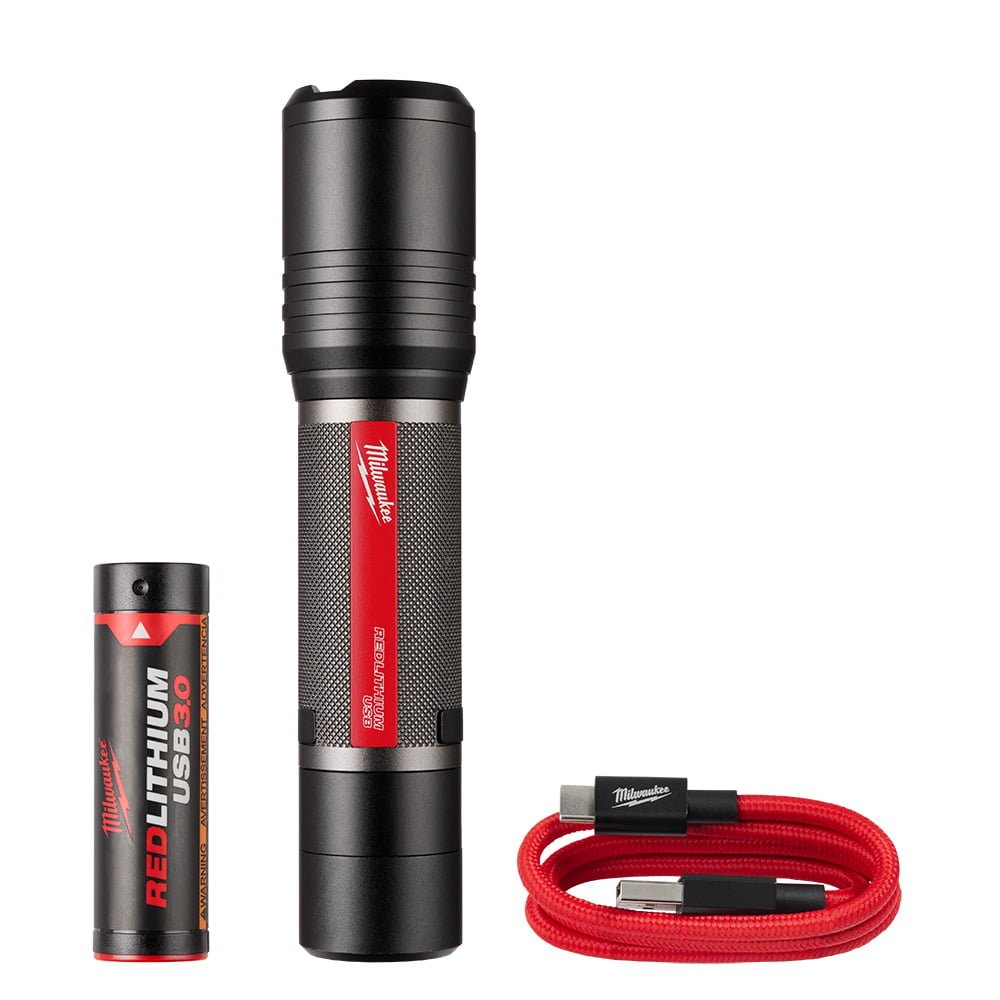 MILWAUKEE 2162-21 REDLITHIUM™ USB 2,000L Slide Focus Flashlight
