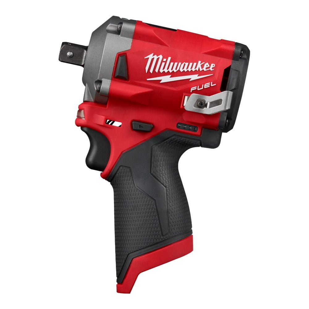 MILWAUKEE 2555P-20 M12 FUEL™ 1/2" Stubby Impact Wrench w/ Pin Detent (Tool Only)