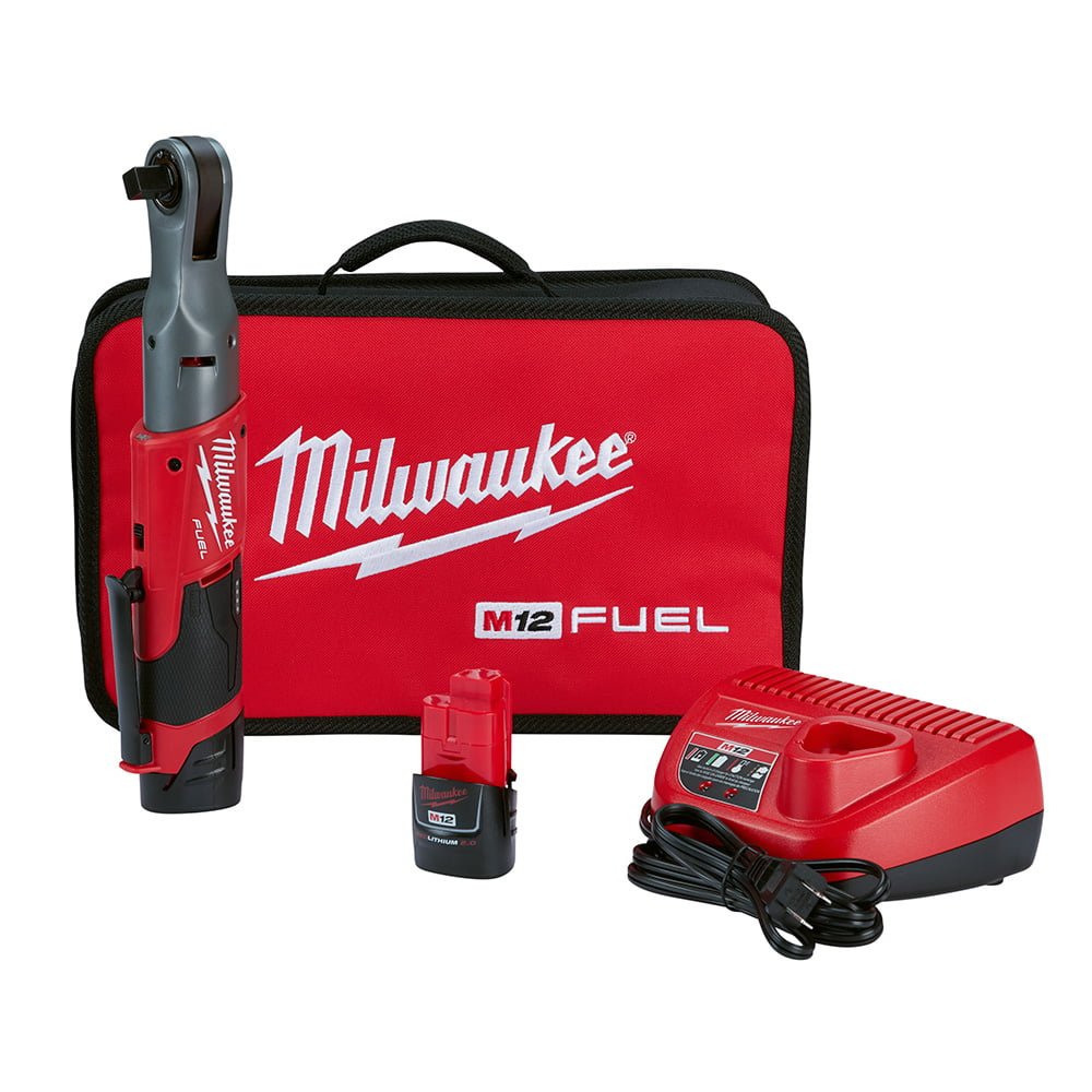 MILWAUKEE 2558-22 M12™ FUEL™ 1/2" Ratchet 2 Battery Kit