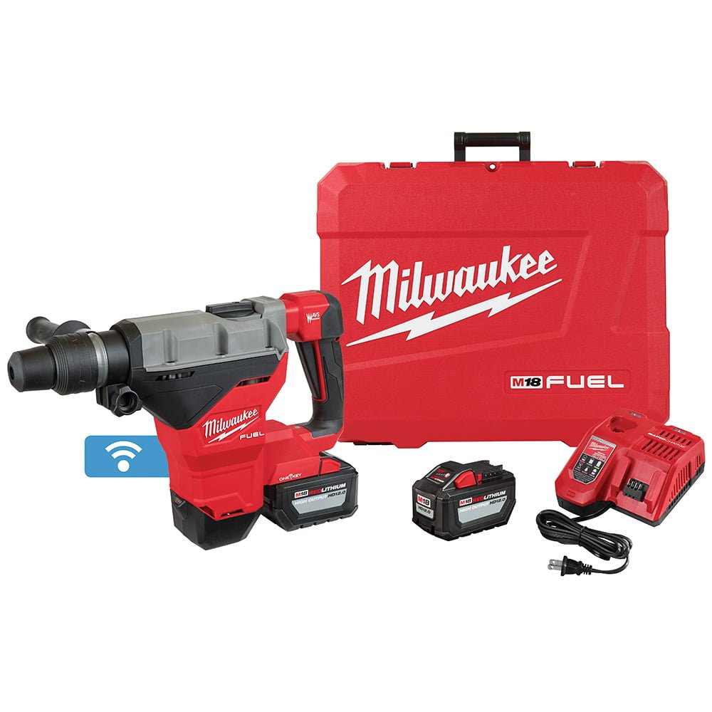 MILWAUKEE 2718-22HD M18 FUEL™ 1-3/4" SDS MAX Rotary Hammer Kit w/ (2) 12.0 Battery