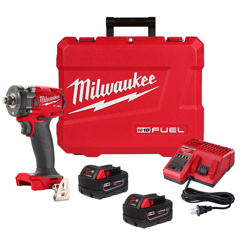 MILWAUKEE 2855-22R M18 FUEL™ 1/2 " Compact Impact Wrench w/ Friction Ring Kit
