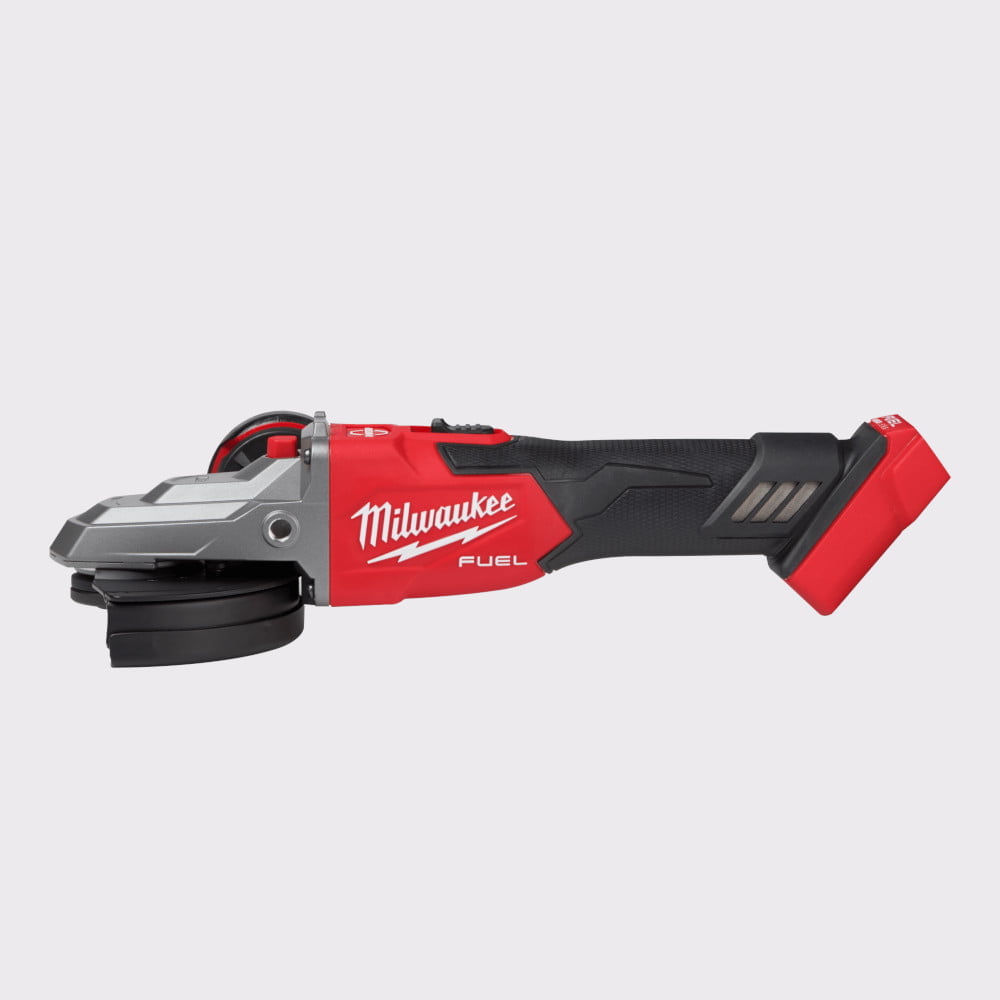 MILWAUKEE 2887-20 M18 FUEL™ 5" Flathead Braking Grinder, Slide Switch Lock-On (Tool Only)