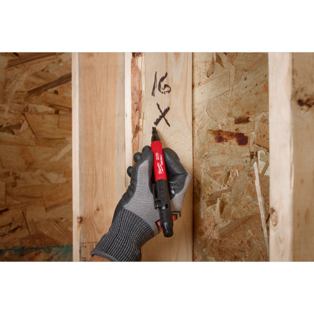 INKZALL Double Sided Black Jobsite Marker - Fine Point And Chisel Tip - PRE ORDER (01/02/2026)