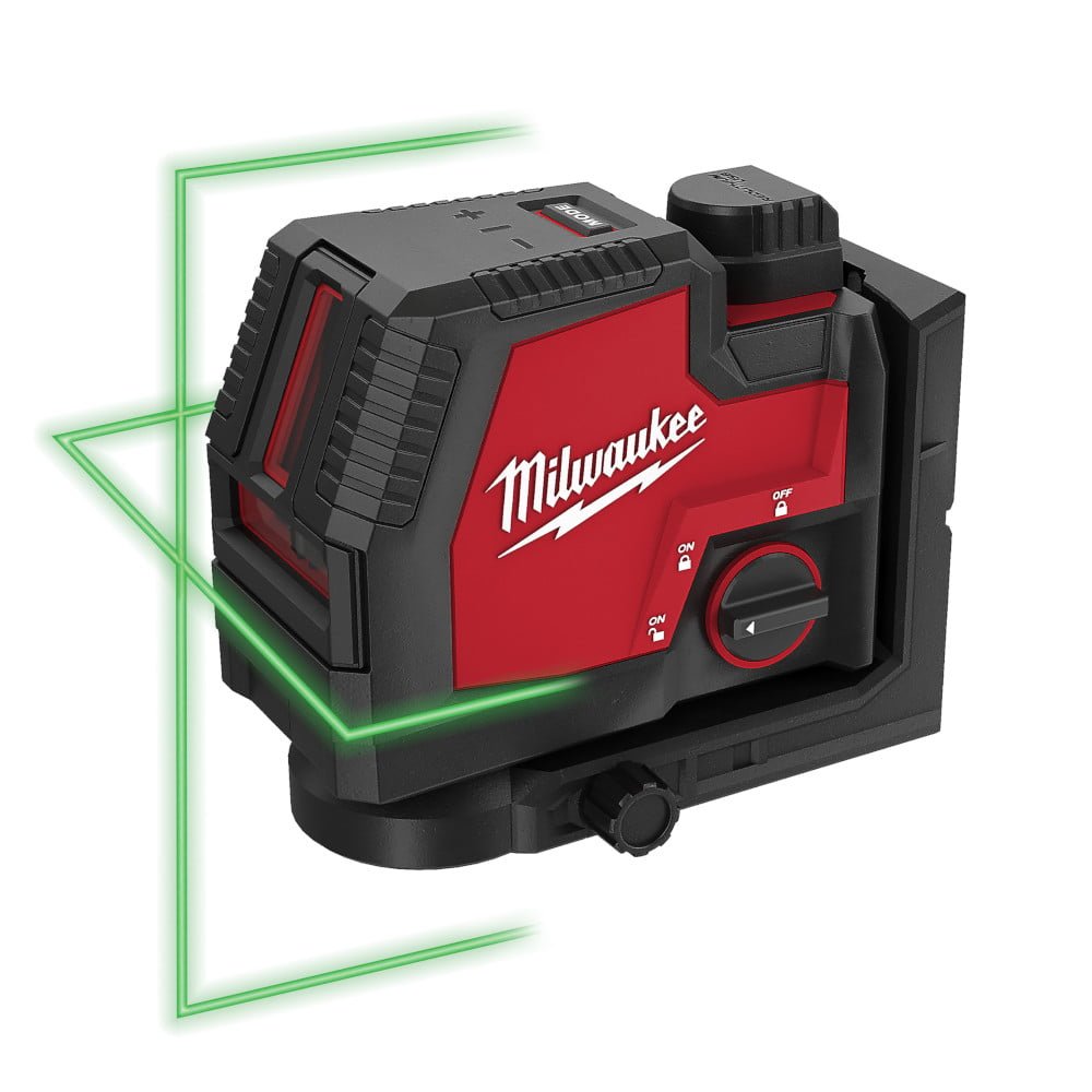 MILWAUKEE 3521-21 USB Rechargeable Green Cross Line Laser Kit