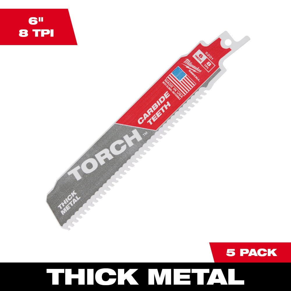 MILWAUKEE 48-00-5501 The TORCH™ with CARBIDE TEETH 7T 6L 5PK