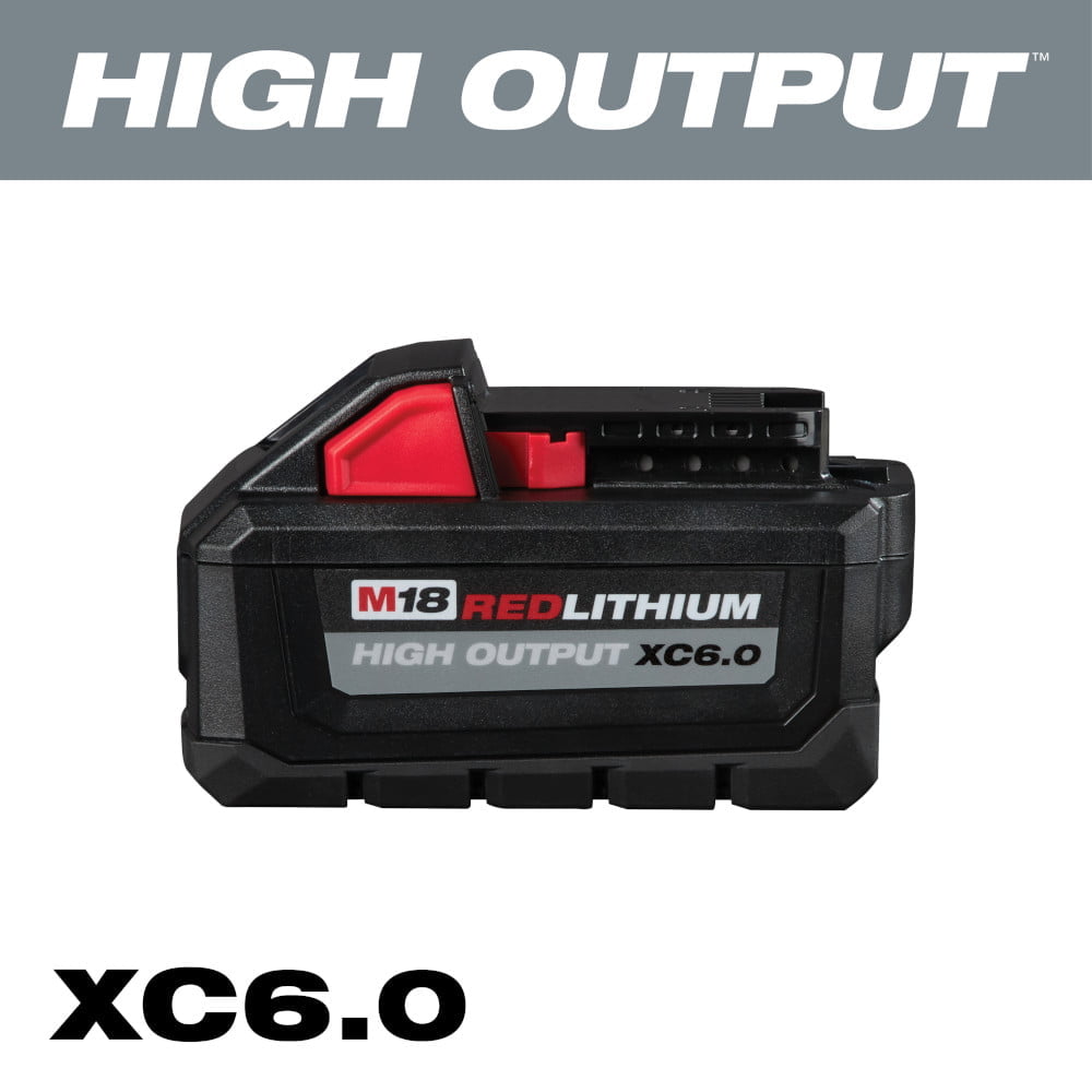 MILWAUKEE 48-11-1865 M18™ REDLITHIUM™ HIGH OUTPUT™ XC6.0 Battery Pack