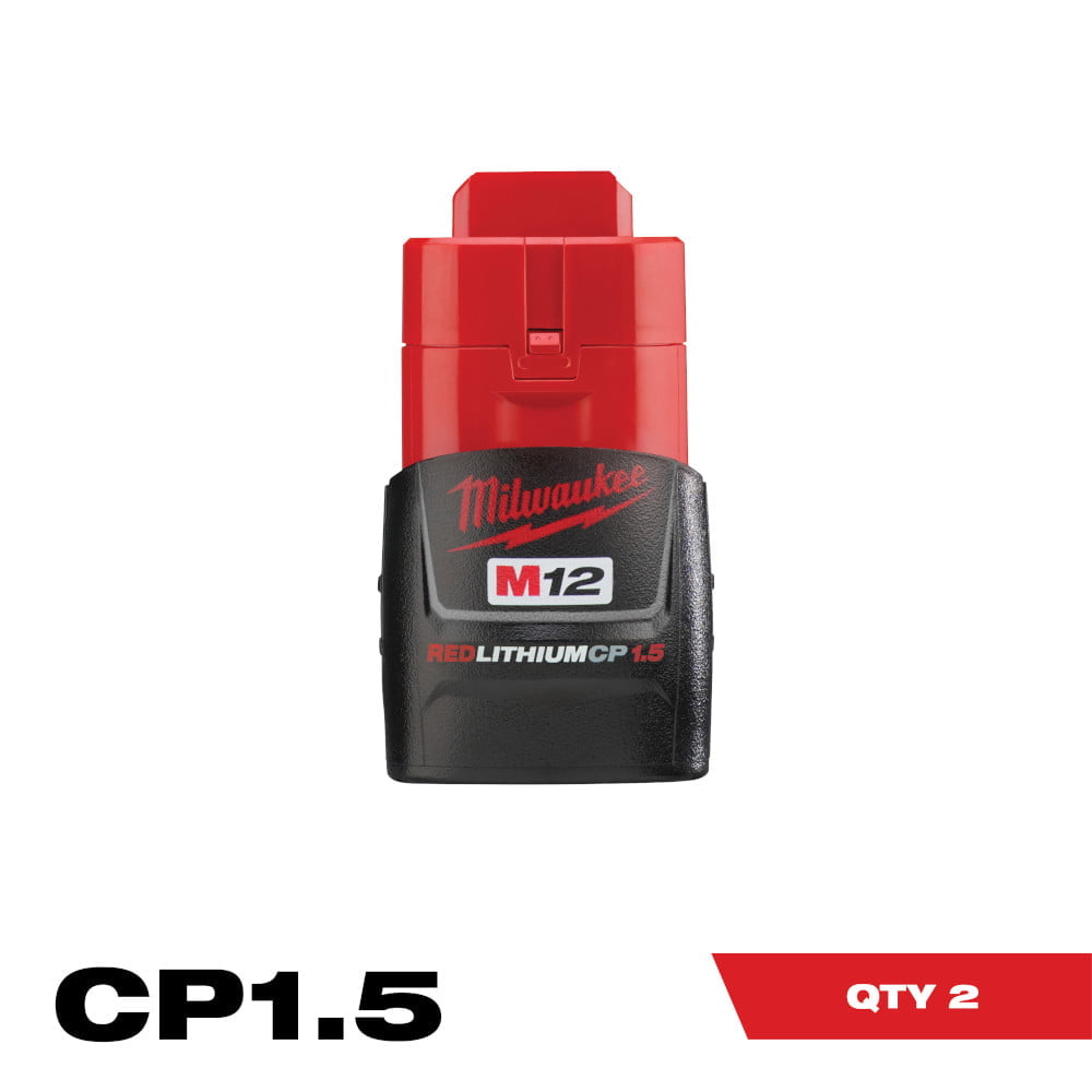 MILWAUKEE 48-11-2411 M12 REDLITHIUM™ Compact Battery Two Pack