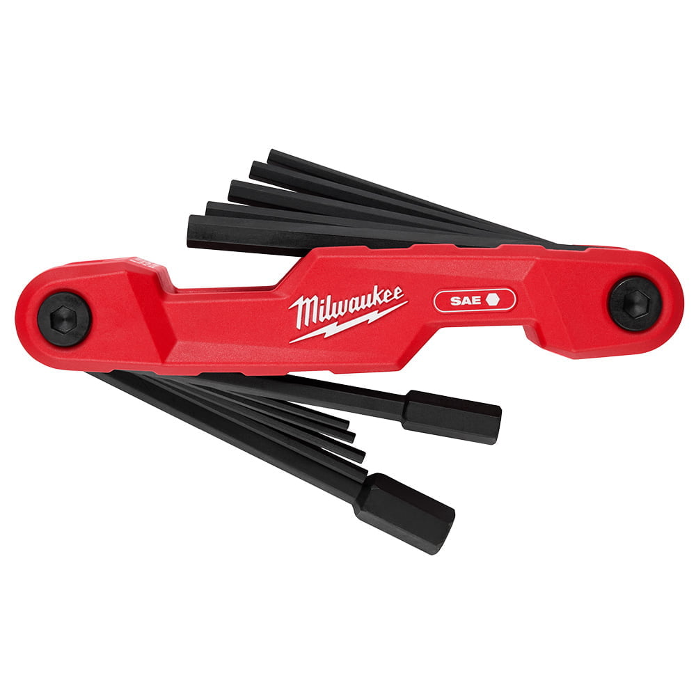 MILWAUKEE 48-22-2180 11-Key Electrician's Folding Hex Key Set - SAE