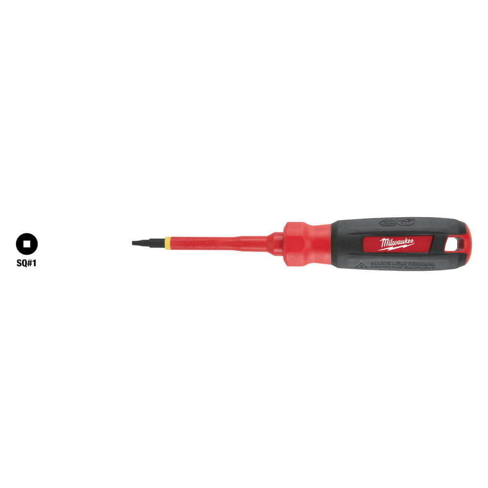 MILWAUKEE 48-22-2251 #1 Square - 3" 1000V Insulated Screwdriver