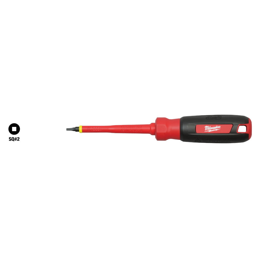 MILWAUKEE 48-22-2252 #2 Square - 4" 1000V Insulated Screwdriver