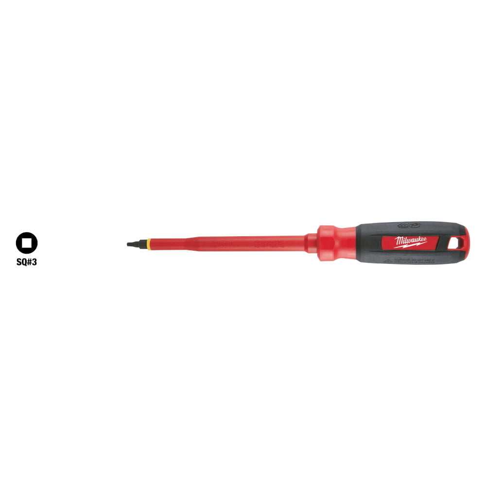 MILWAUKEE 48-22-2253 #3 Square - 6" 1000V Insulated Screwdriver