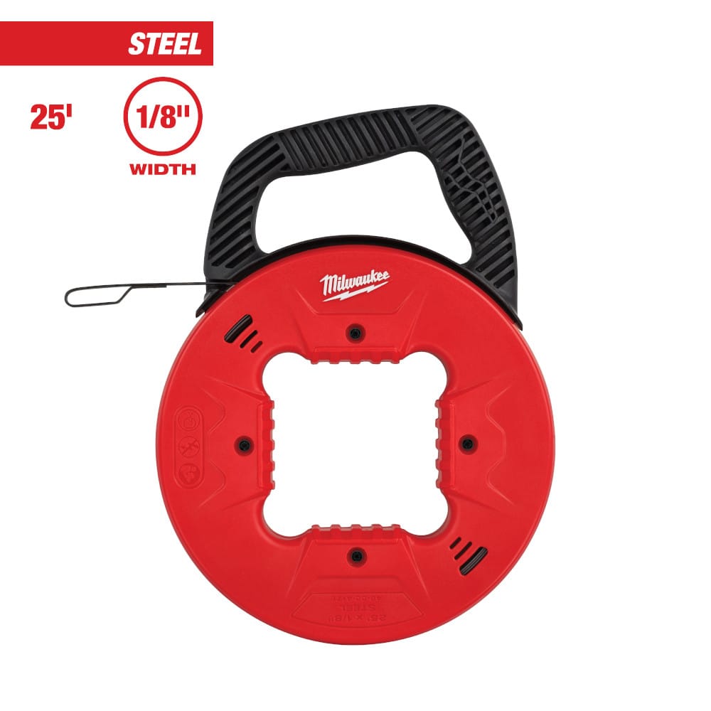 MILWAUKEE 48-22-4171 25' 1/8" STEEL FISH TAPE