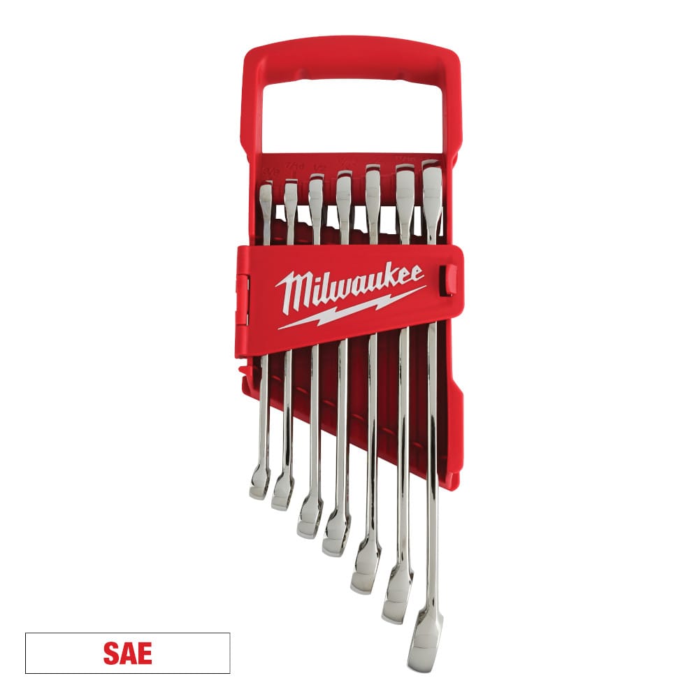 MILWAUKEE 48-22-9407 7 PC COMBONATION WRENCH SET SAE