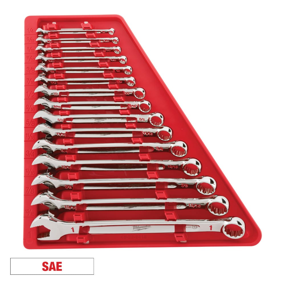 MILWAUKEE 48-22-9415 15 PC COMBINATION WRENCH SET - SAE