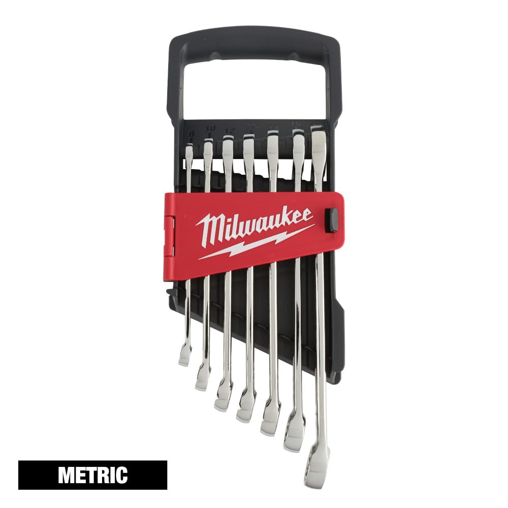 MILWAUKEE 48-22-9507 7 PC COMBONATION WRENCH SET METRIC