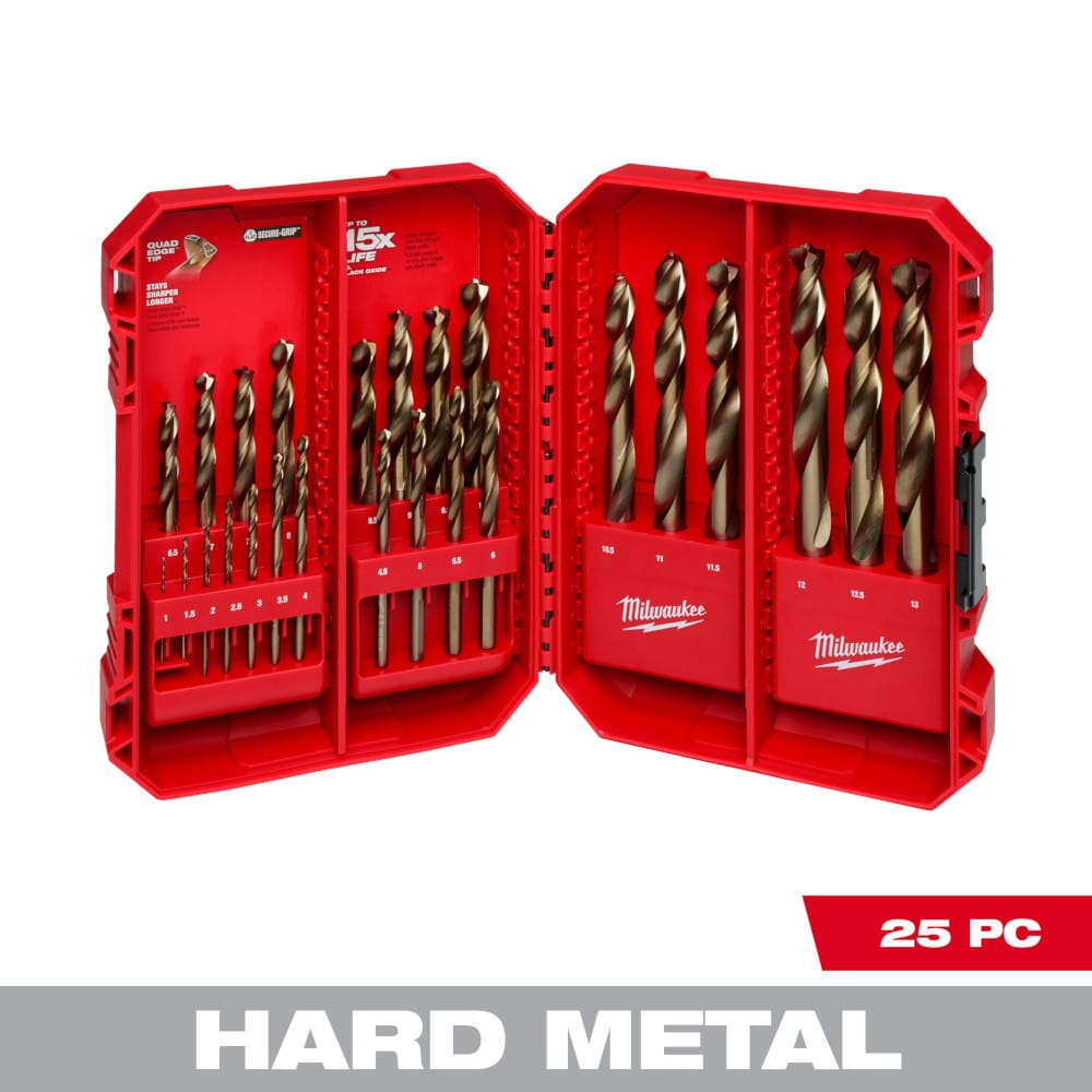 MILWAUKEE 48-89-2531 25PC METRIC RED HELIX DRILL BIT SET