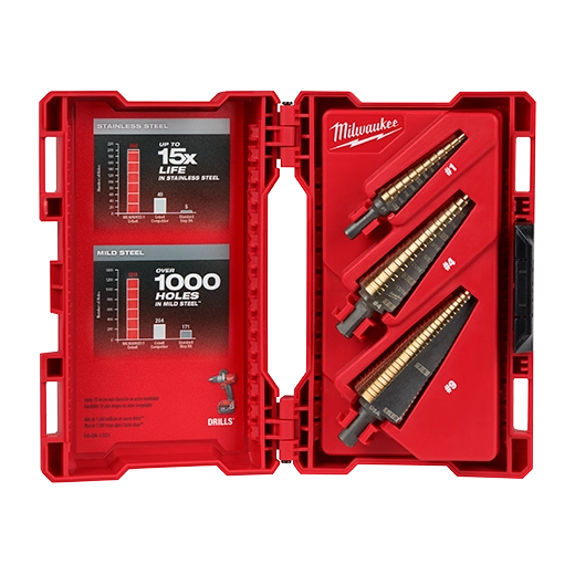 Cobalt Step Bit Kit (3PC)