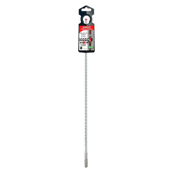 5/16" x 16" x 18" Rebar Demon™ SDS-Plus 4-Cutter Full Carbide Head Hammer Drill Bit
