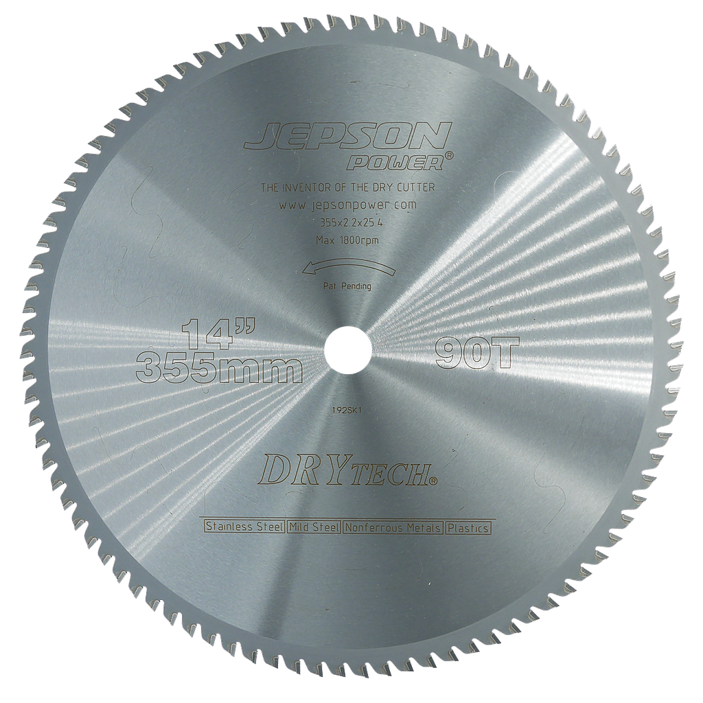 JEPSON POWER INC. 600570 14" Saw Blades 355/90T for steel and stainless steel