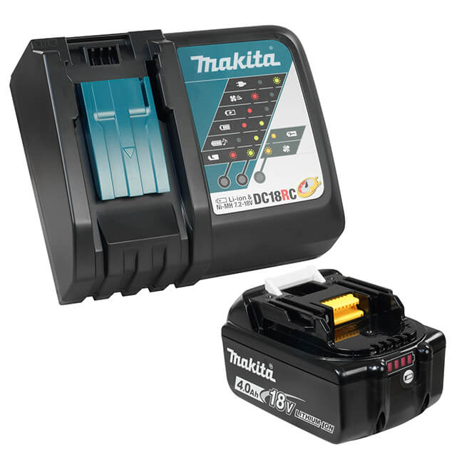 MAKITA Y-00284 18V (4.0 Ah) Li-Ion Battery & Rapid Charger Kit