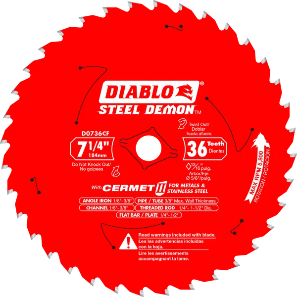 DIABLO D0736CF 7 1/4 Meteal blade