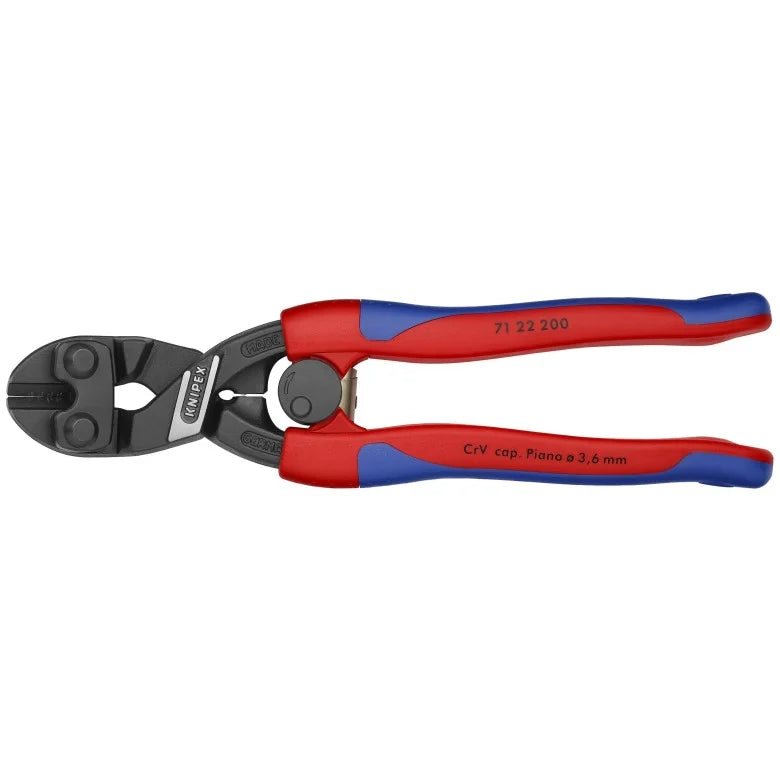 KNIPEX 71 22 200 COBOLT COMPACT BOLT CUTTER MULTI-COMPONENT, 20 DEGREE ANGLED