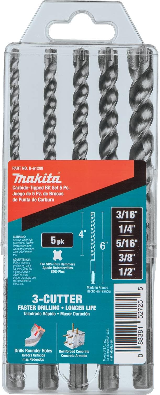 5 pc SDS-Plus Drill Set