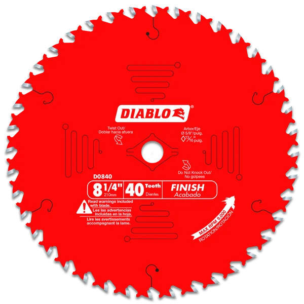 DIABLO D0840X 33 8-1/4 40 T blade