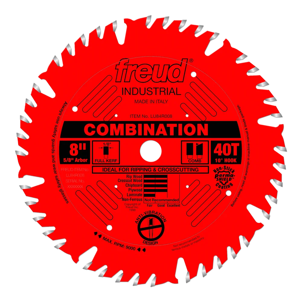 FREUD LU84R008 8" COMBONATION BLADE
