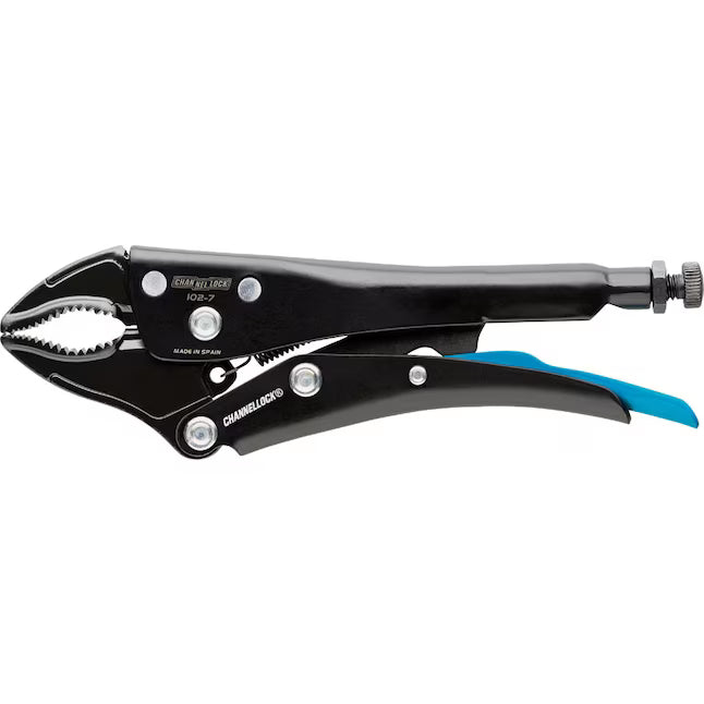 7" Locking Pliers, Curved Jaw