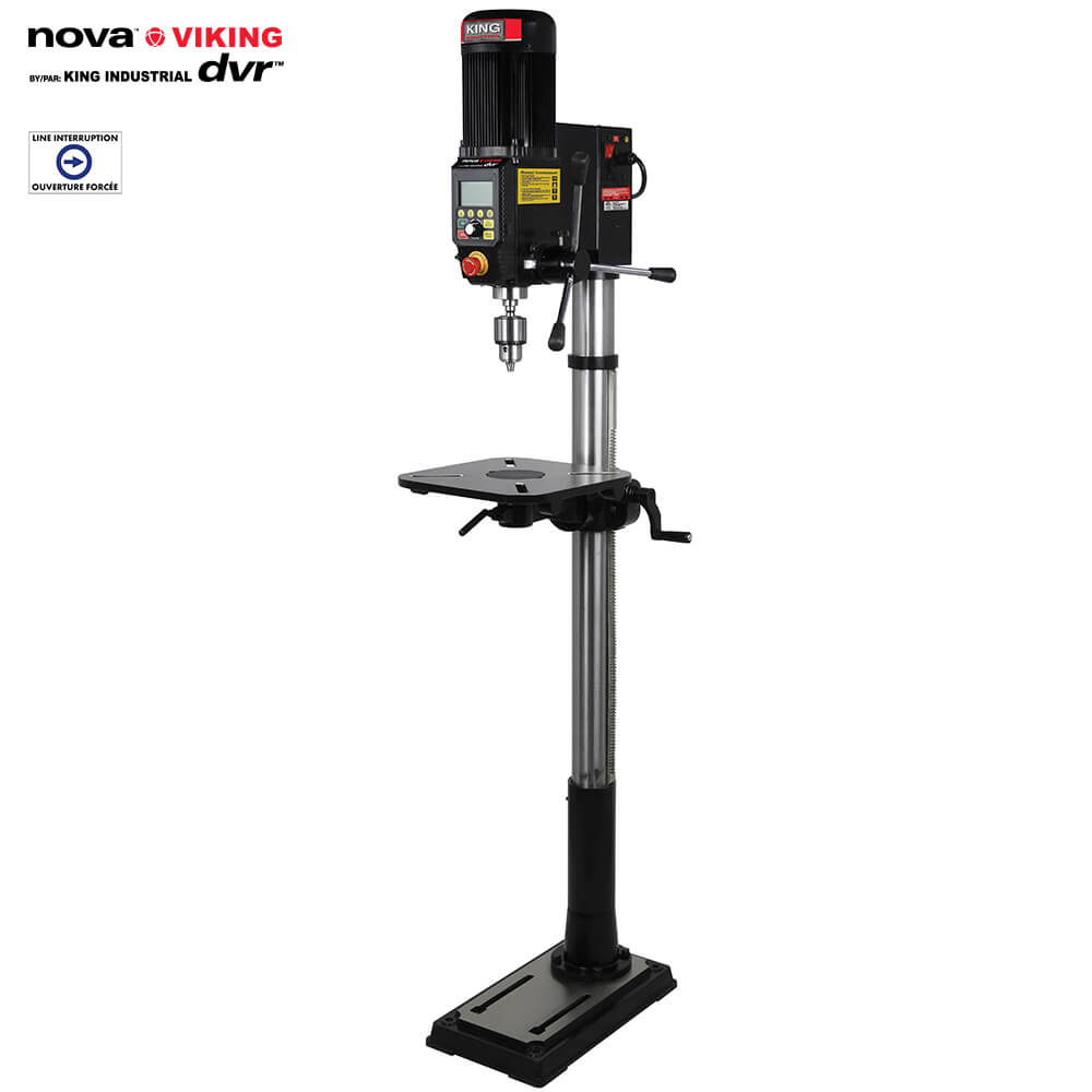 KING CANADA 83705 16'' NOVA VIKING DVR FLOOR MODEL DRILL PRESS
