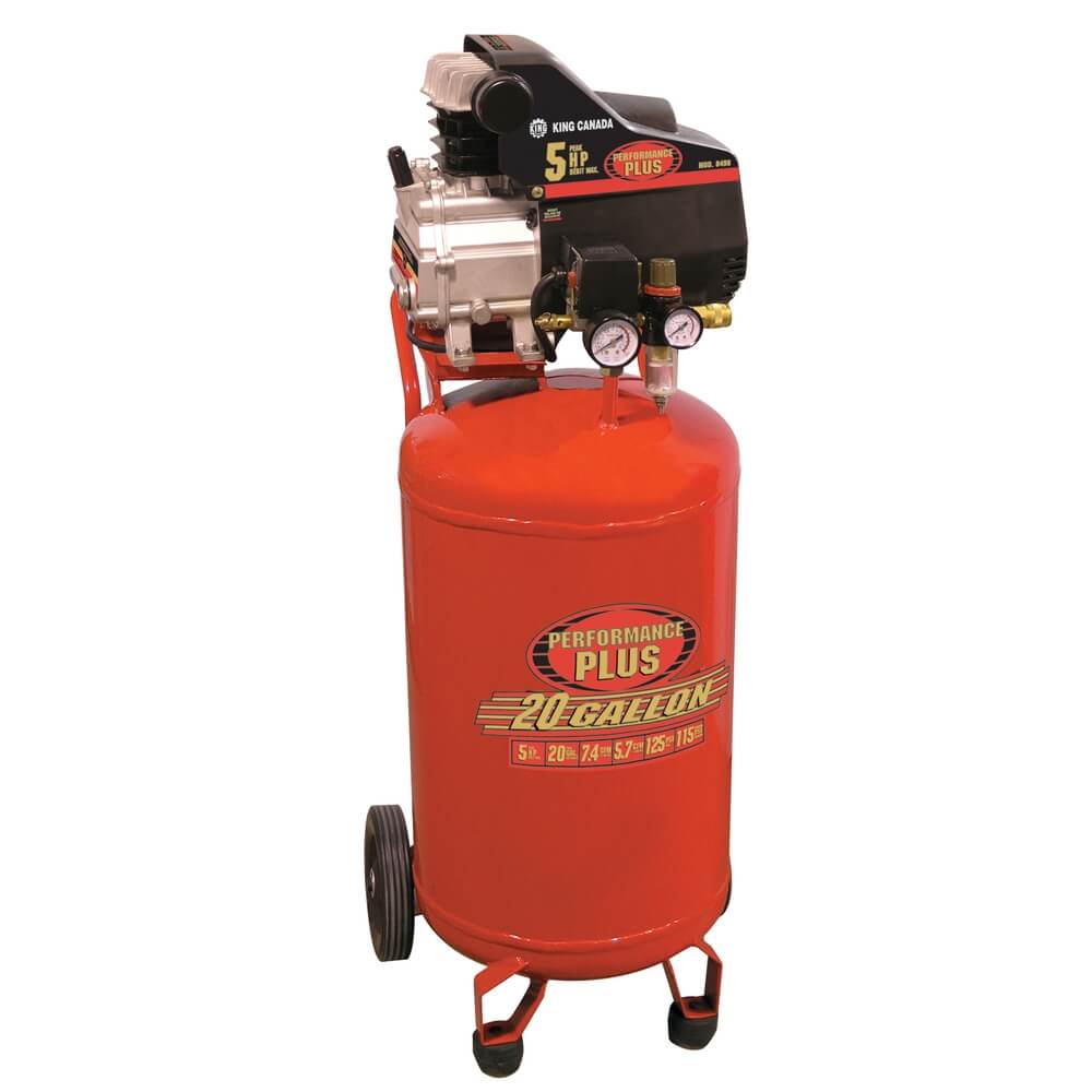 KING CANADA 8498 5 PEAK HP 20 GALLON AIR COMPRESSOR