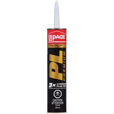 Construction Adhesive PL Premium 3X 295ml Lepage