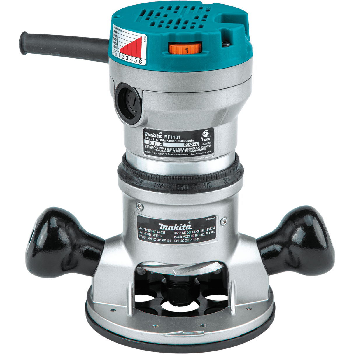 MAKITA RF1101 2-1/4 hp Router