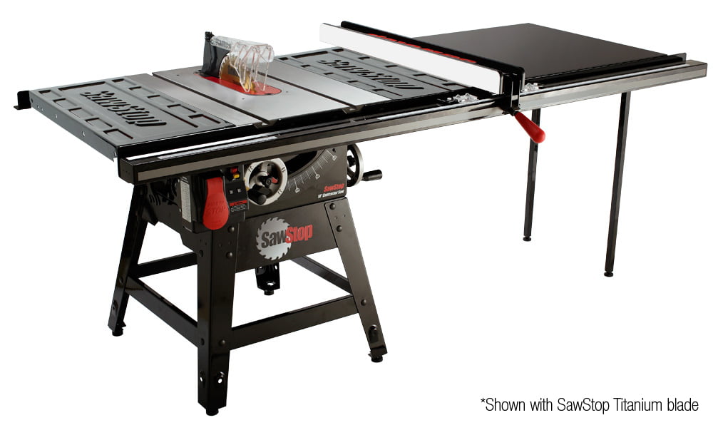 SawStop CNS175-TGP252 Contractor Saw with 52” T-Glide Fence Assembly