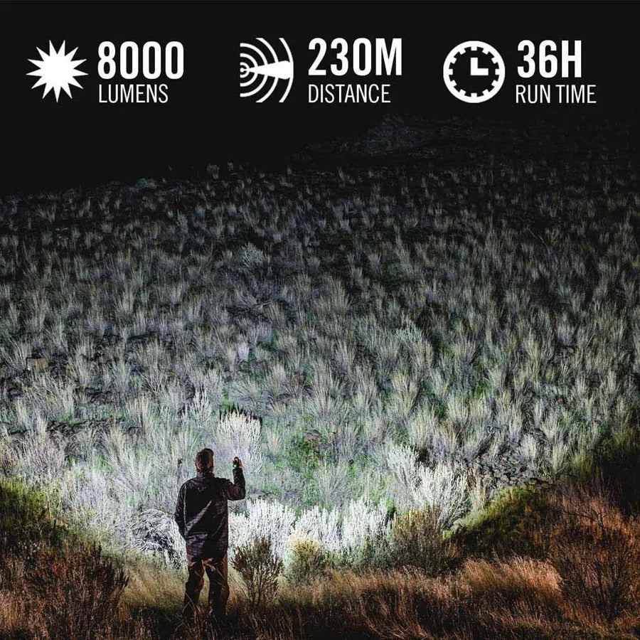 XP40R 8000 Lumen Rechargeable Flashlight