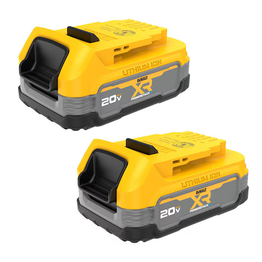 DEWALT DCBP034-2 20V MAX POWERSTACK COMPACT BATTERY (1.7AH) 2 PACK